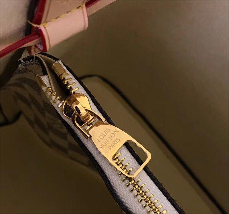 Louis Vuitton Damier Azur NeoNoe Summer Trunks Beige Canvas Women Bucket Handbag N41066