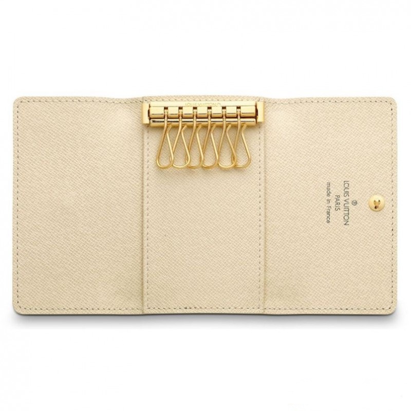 路易威登 Damier Azur 6 鑰匙圈 BB 米色帆布女士手拿包 N61745