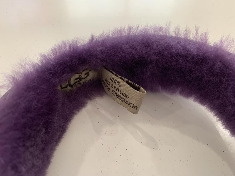 UGG Classic Double U Logo Purple Shearling Women Headband Earmuff U1023