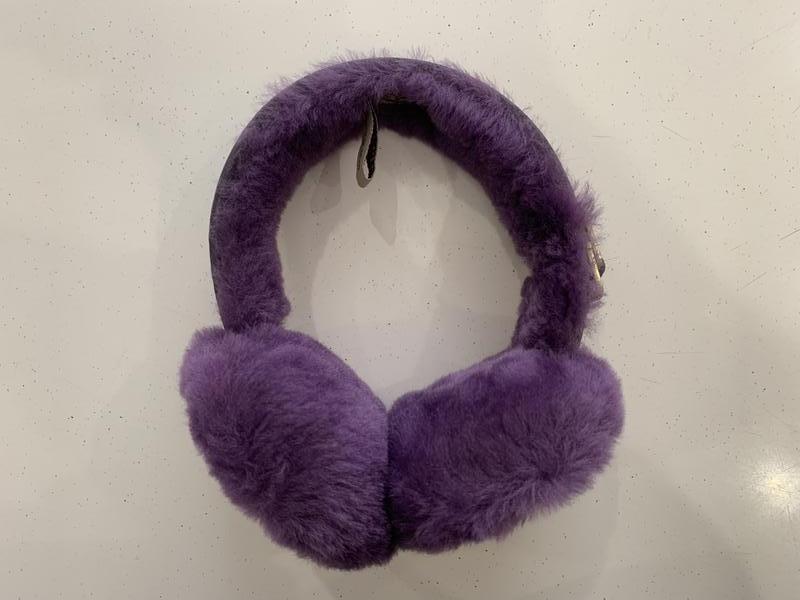UGG Classic Double U Logo Purple Shearling Women Headband Earmuff U1023