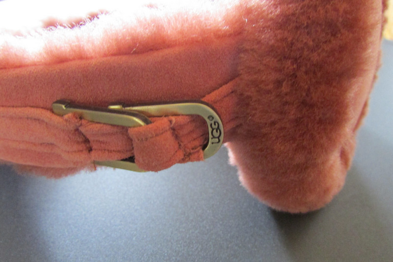 UGG Classic Double U Logo Pink Shearling Women Headband Earmuff U1023