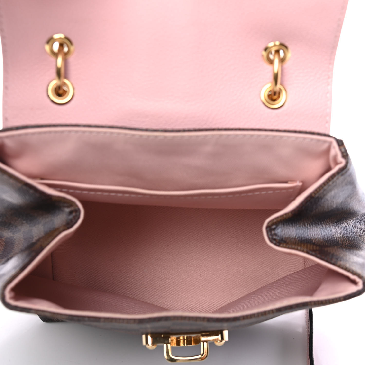 Louis Vuitton Damier Ebene Clapton PM Brown Canvas Women Backpack Bag N42262