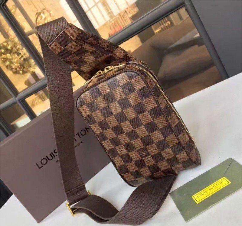 Louis Vuitton Damier Ebene Guonimos PM Brown Canvas Women Belt Bag N51994