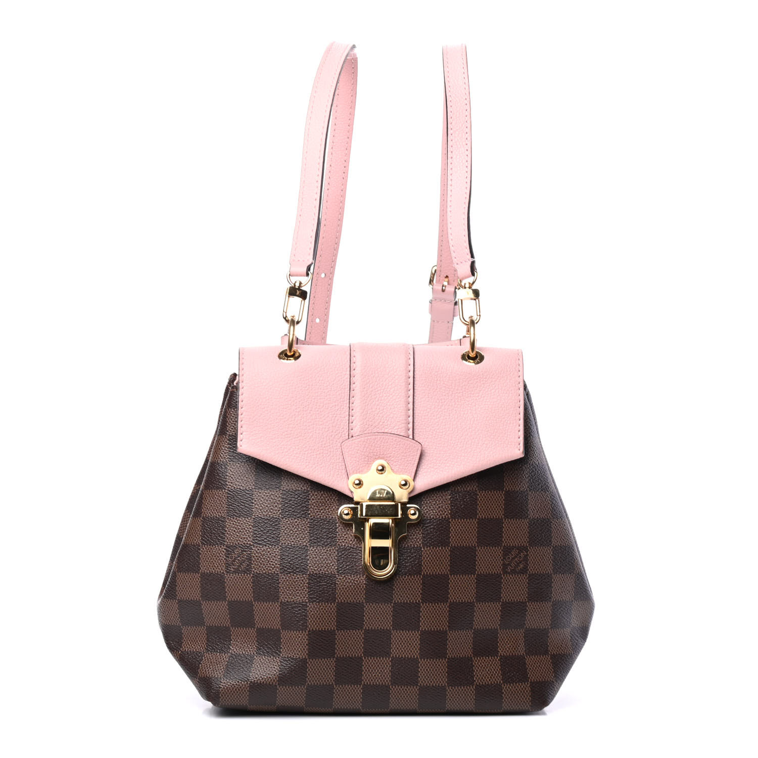 Louis Vuitton Damier Ebene Clapton PM Brown Canvas Women Backpack Bag N42262