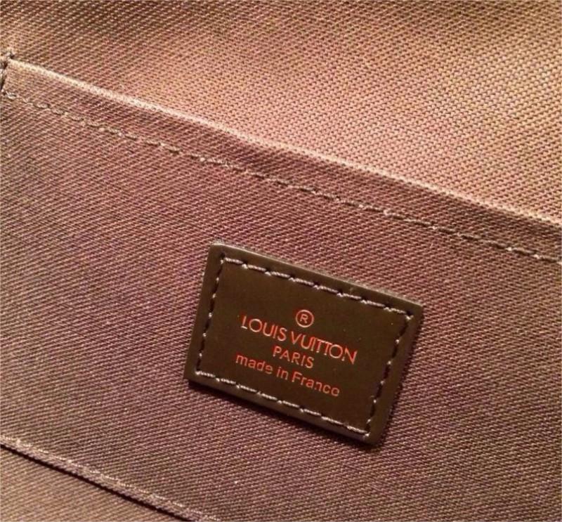 Louis Vuitton Damier Ebene Favorite MM Brown Canvas Women Envelope Crossbody Bag N41129