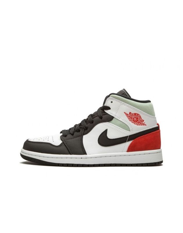 Jordan Air Jordan 1 Mid 2020 SE Union Black Toe Suede Leather Rubber Sole Basketball Sneakers 852542-100