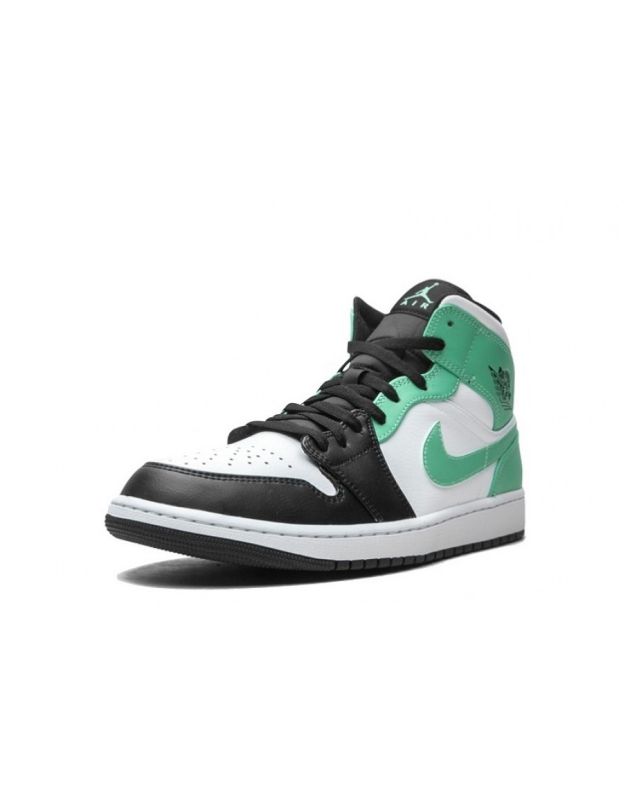 Jordan Air Jordan 1 Mid 2021 Tropical Twist Igloo Leather Rubber Sole Basketball Sneakers 554724-132