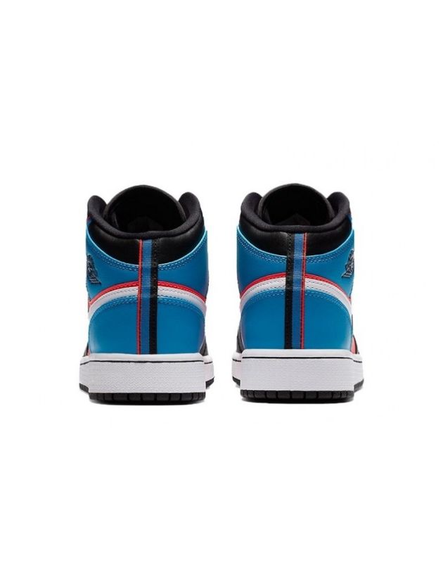 Jordan Air Jordan 1 Mid 2020 Tri Color Ribbons Leather Rubber Sole Basketball Sneakers CV4891-001