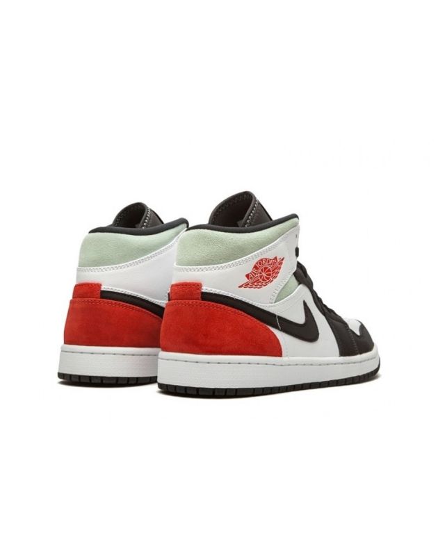 Jordan Air Jordan 1 Mid 2020 SE Union Black Toe Suede Leather Rubber Sole Basketball Sneakers 852542-100