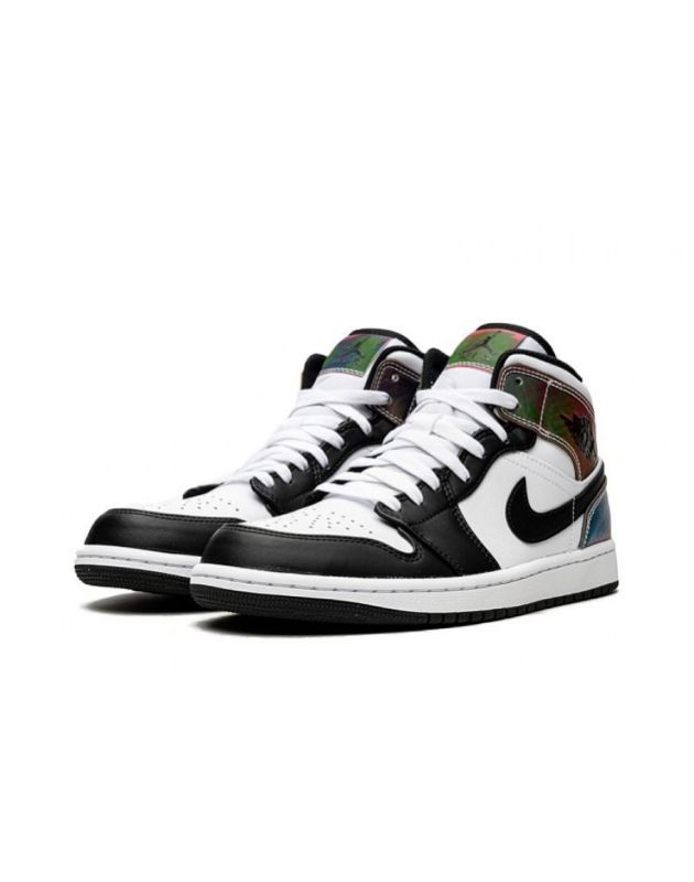 Jordan Air Jordan 1 Mid 2021 Heat Reactive Leather Rubber Sole Basketball Sneakers DM7802-100