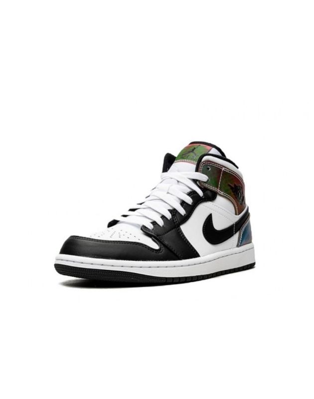 Jordan Air Jordan 1 Mid 2021 Heat Reactive Leather Rubber Sole Basketball Sneakers DM7802-100