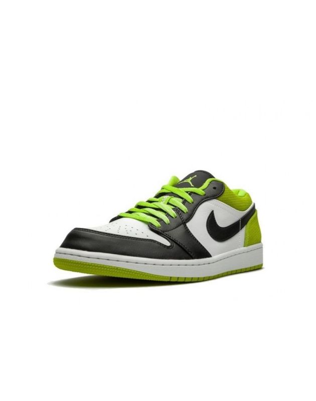 Jordan Air Jordan 1 Low 2020 Black Cyber Leather Rubber Sole Basketball Sneakers CK3022-003