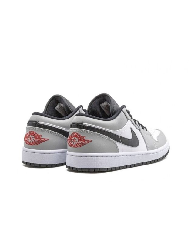 Jordan Air Jordan 1 Low 2020 Light Smoke Grey Leather Rubber Sole Basketball Sneakers 553558-030