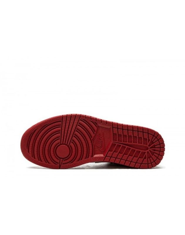 Giày bóng rổ Jordan Air Jordan 1 Low 2020 màu đỏ trắng, đế cao su, chất liệu da 553558-611