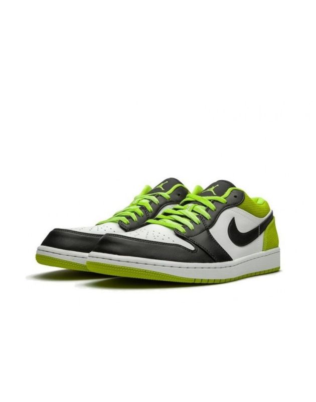 Jordan Air Jordan 1 Low 2020 Black Cyber Leather Rubber Sole Basketball Sneakers CK3022-003