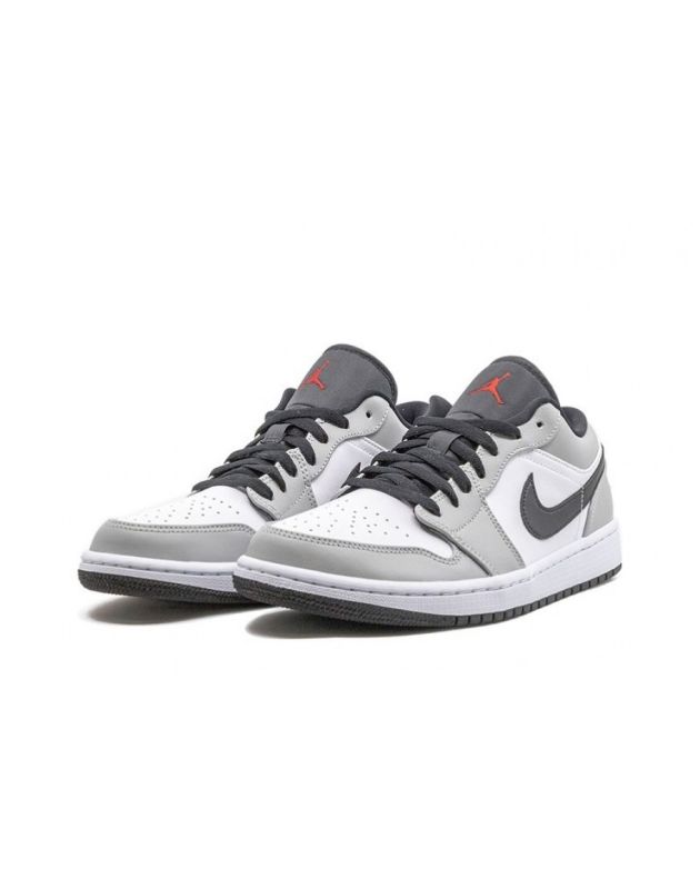 Jordan Air Jordan 1 Low 2020 Light Smoke Grey Leather Rubber Sole Basketball Sneakers 553558-030