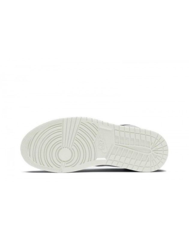 Jordan Air Jordan 1 Mid 2020 Grey Onyx Leather Rubber Sole Basketball Sneakers BQ6472-020