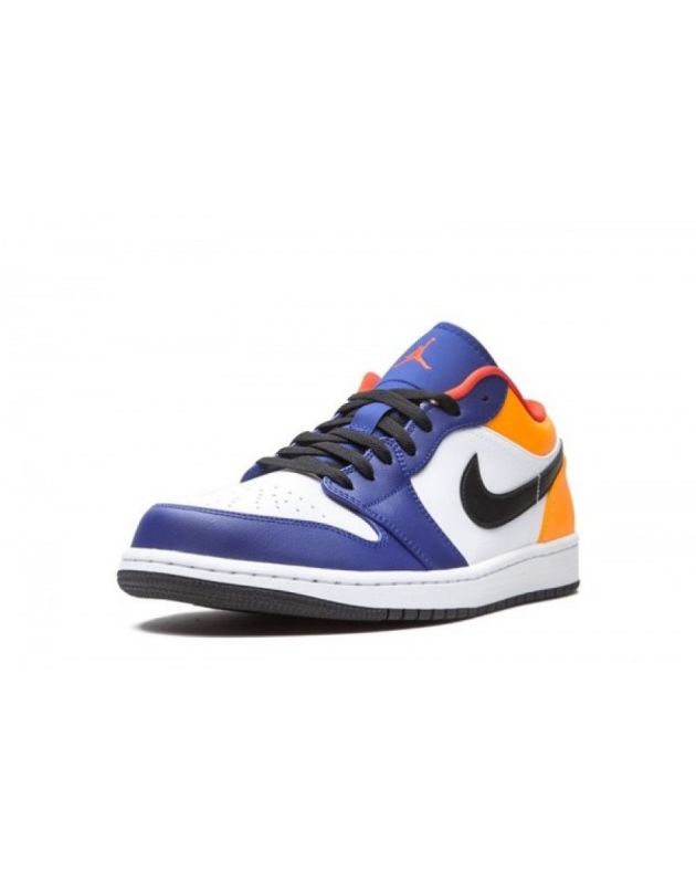 Jordan Air Jordan 1 Low 2020 Royal Yellow Leather Rubber Sole Basketball Sneakers 553558-123