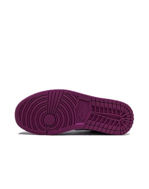 Jordan Air Jordan 1 Low 2020 Black Active Fuchsia Leather Rubber Sole Basketball Sneakers CK3022-005