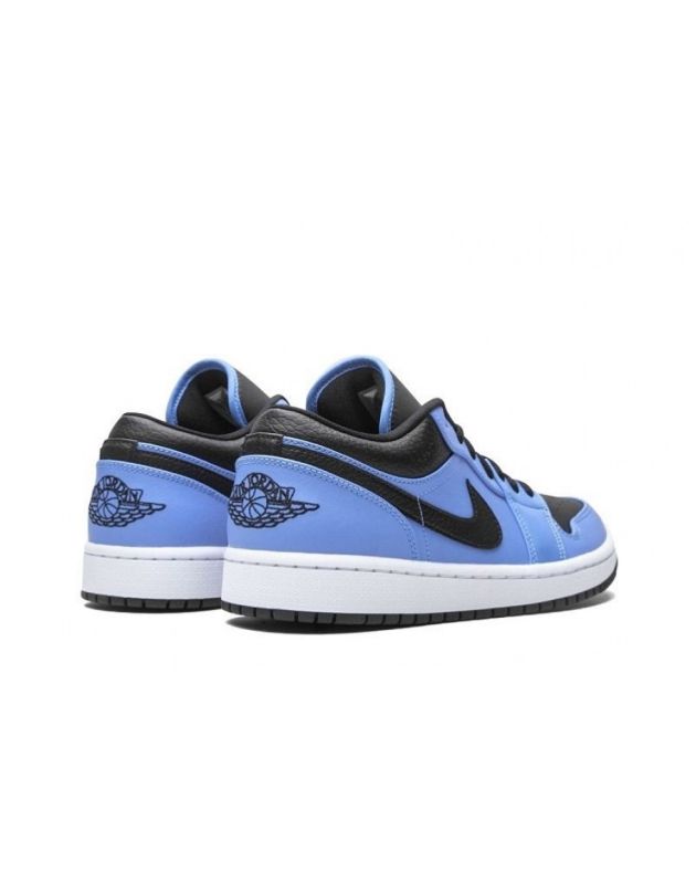 Jordan Air Jordan 1 Low 2020 University Blue Black Leather Rubber Sole Basketball Sneakers 553558-403