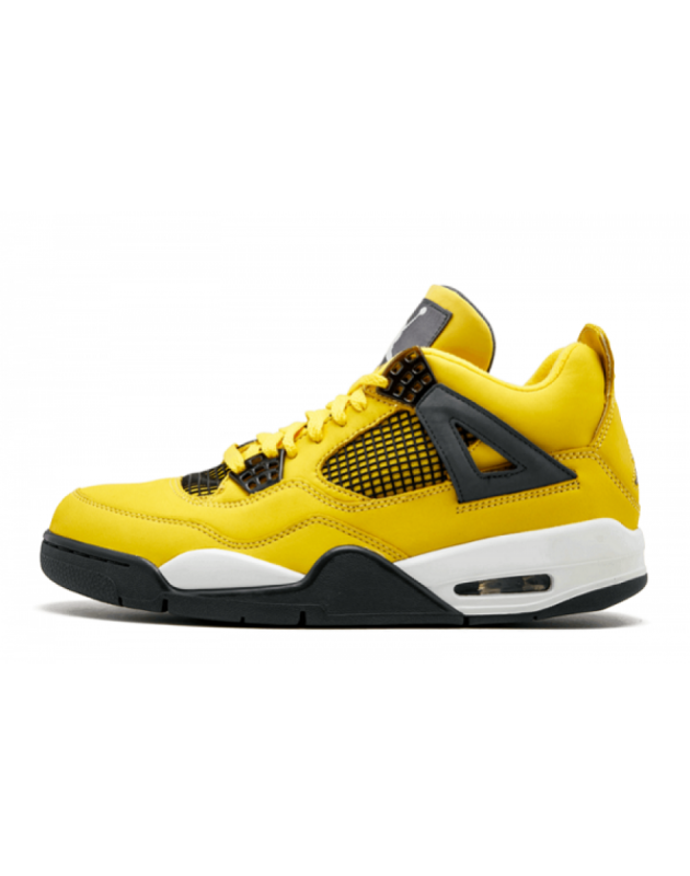 Jordan Air Jordan 4 Retro 2006 Lightning Leather Rubber Sole Basketball Sneakers 314254-702