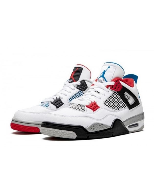 Jordan Air Jordan 4 Retro 2019 What The Leather Rubber Sole Basketball Sneakers CI1184-146