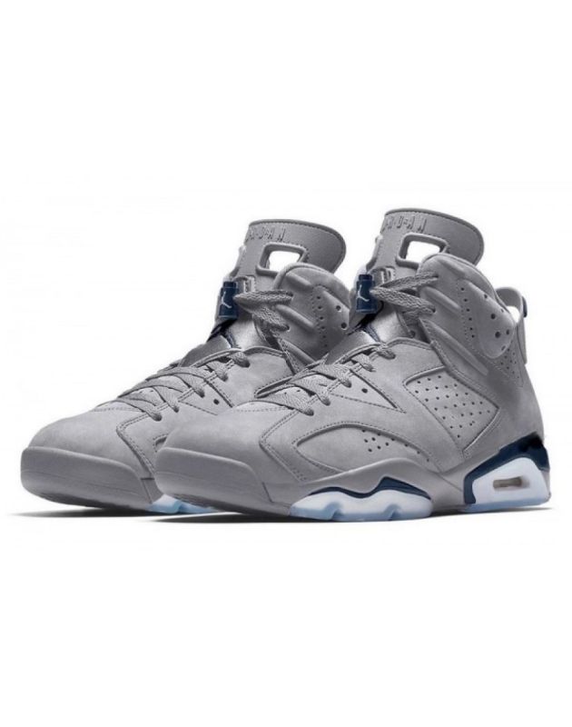Giày bóng rổ Jordan Air Jordan 6 Retro 2022 Georgetown Suede Air Rubber Sole CT8529-012